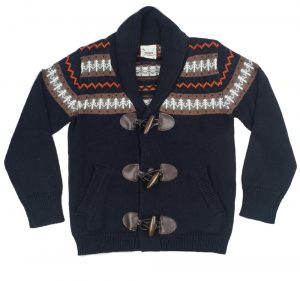 Fore!! Fair Isle Toggle Cardigan